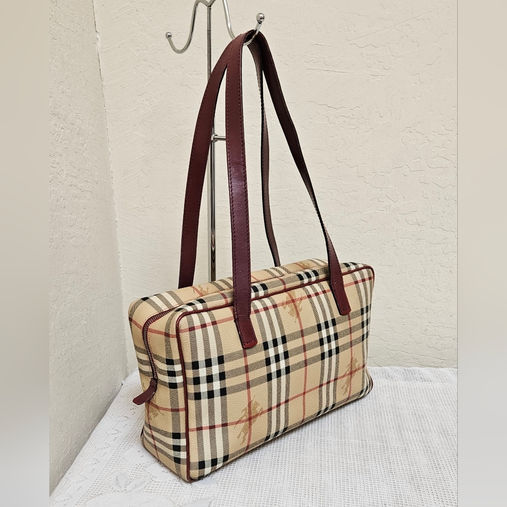 Burberry Check PVC Shoulder Bag AUTHENTIC - Picture 2 of 14